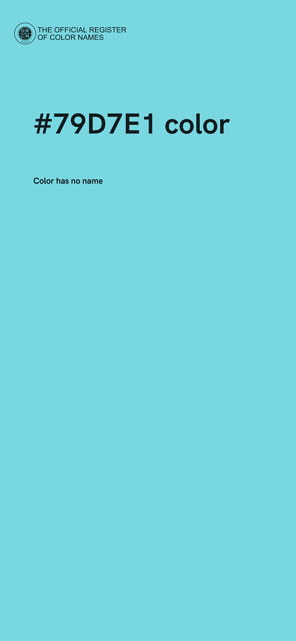 #79D7E1 color image