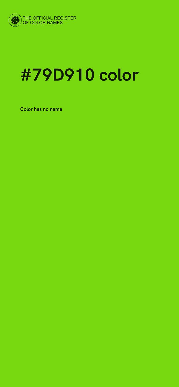 #79D910 color image
