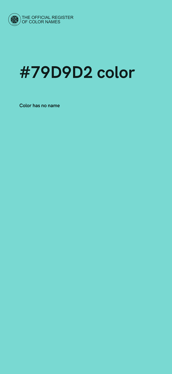 #79D9D2 color image