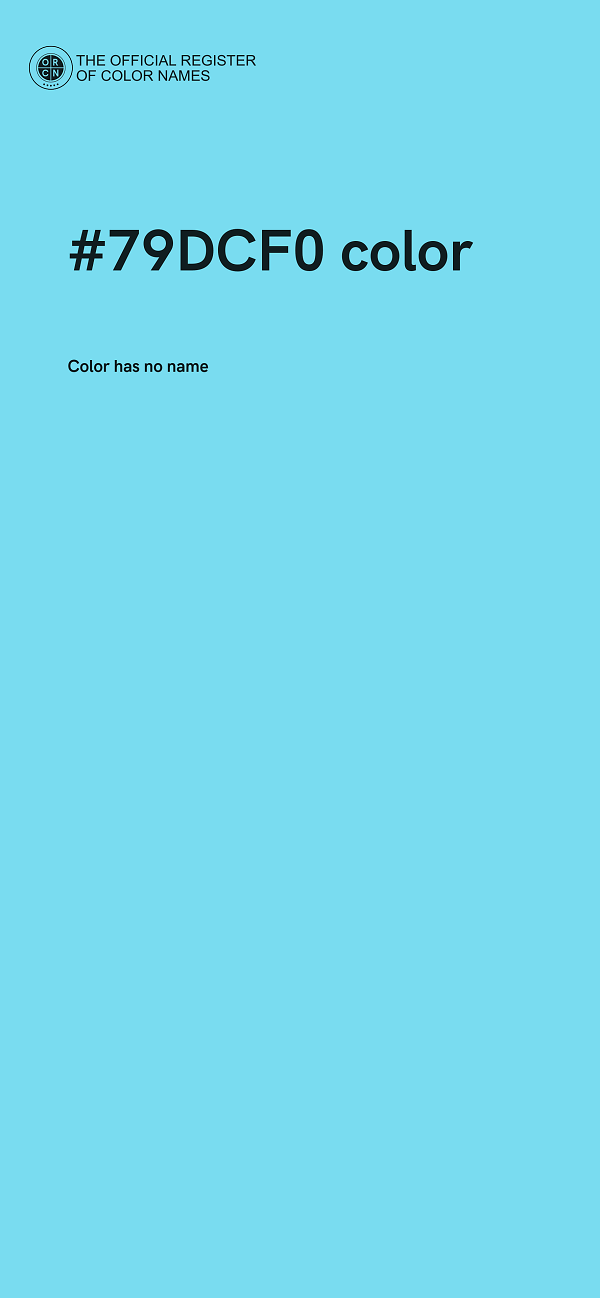 #79DCF0 color image