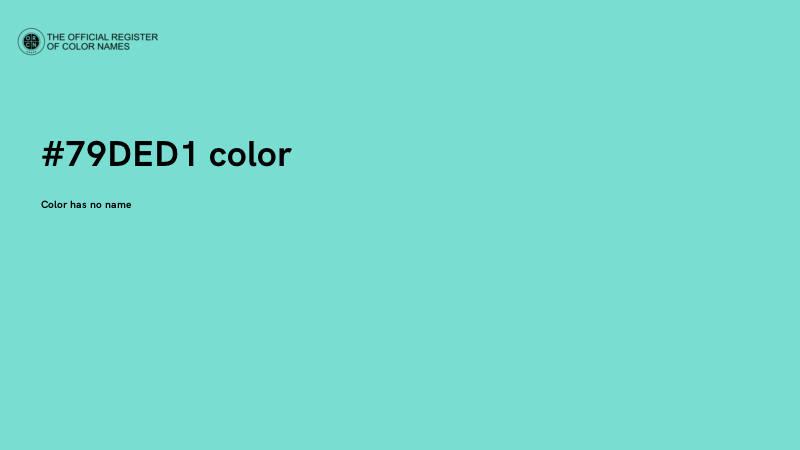 #79DED1 color image