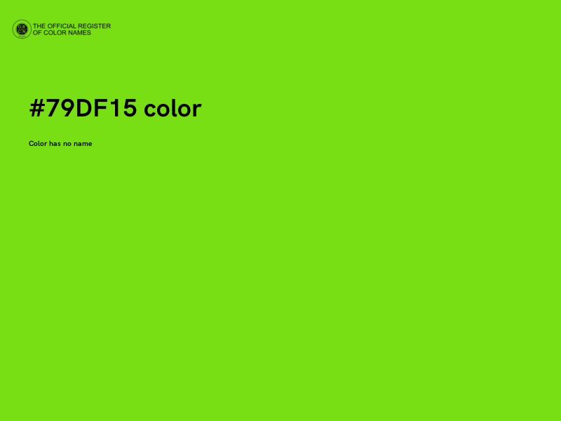 #79DF15 color image