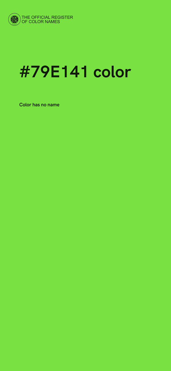 #79E141 color image