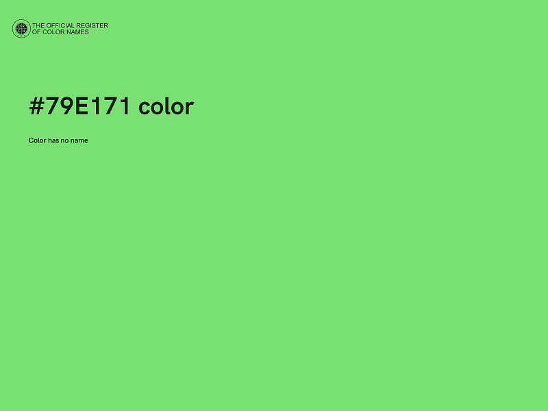 #79E171 color image