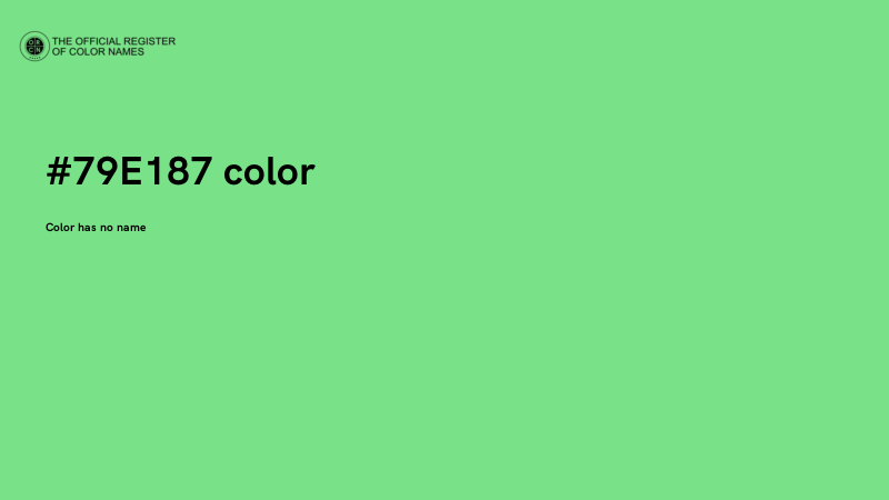#79E187 color image