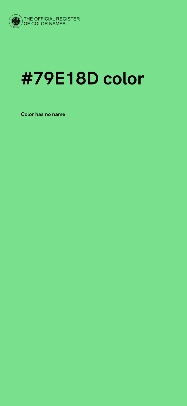 #79E18D color image