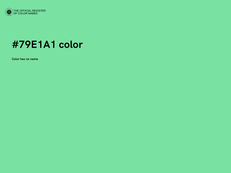 #79E1A1 color image