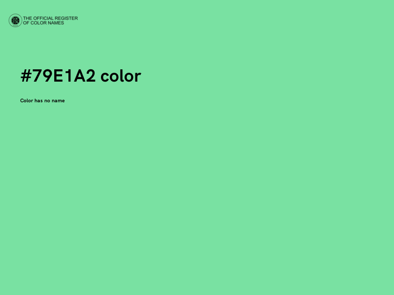 #79E1A2 color image
