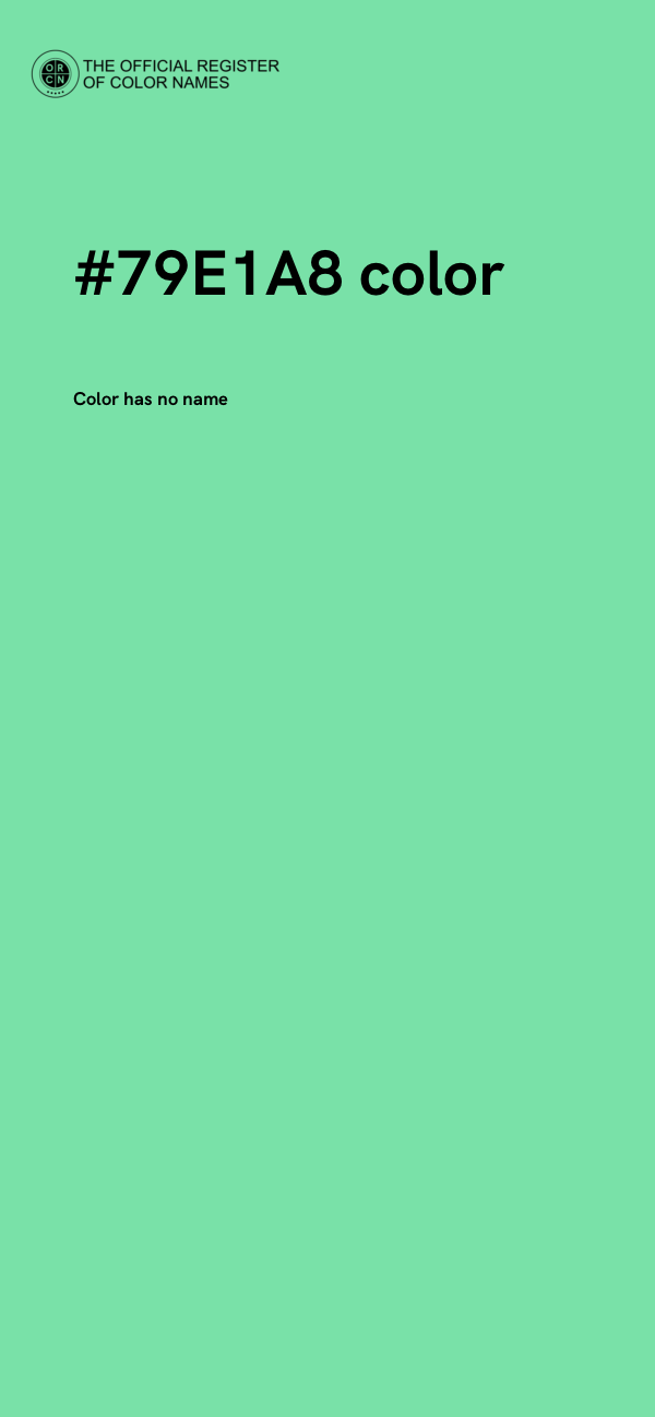 #79E1A8 color image