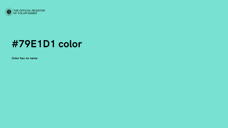 #79E1D1 color image