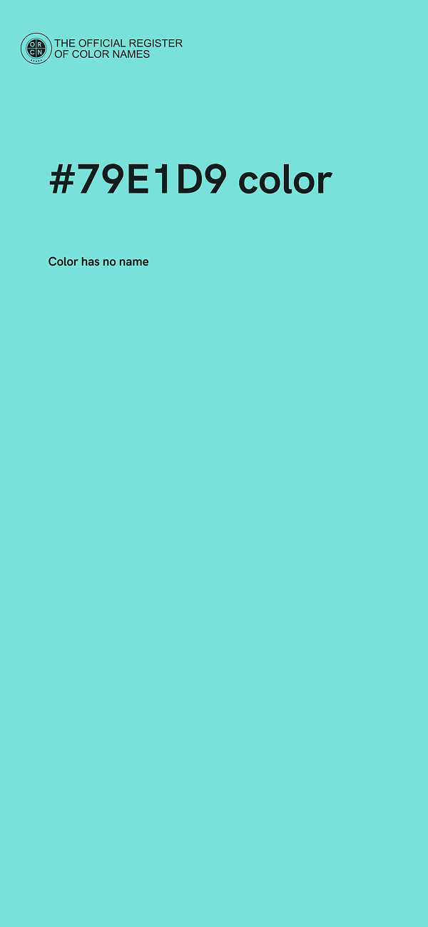 #79E1D9 color image