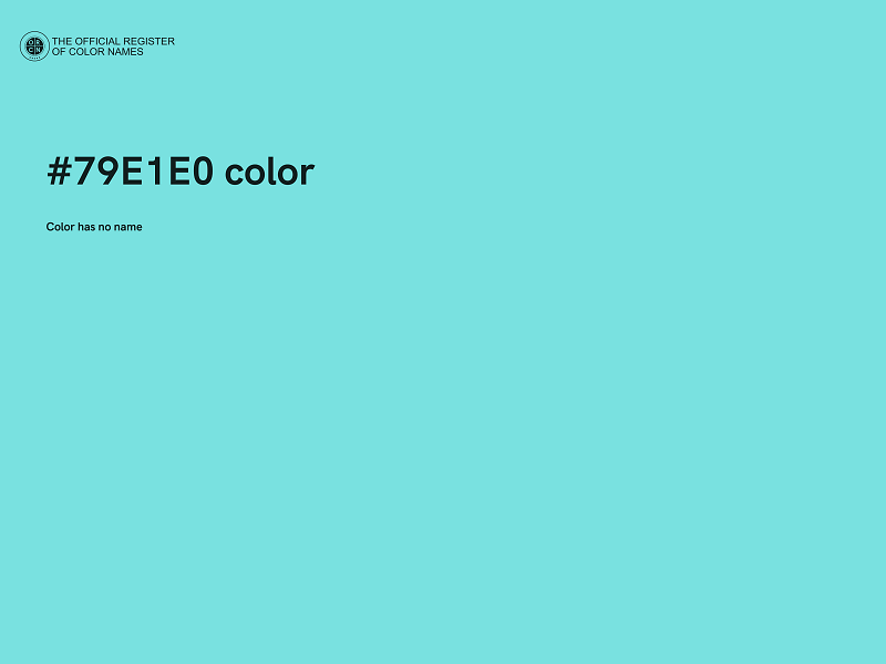 #79E1E0 color image