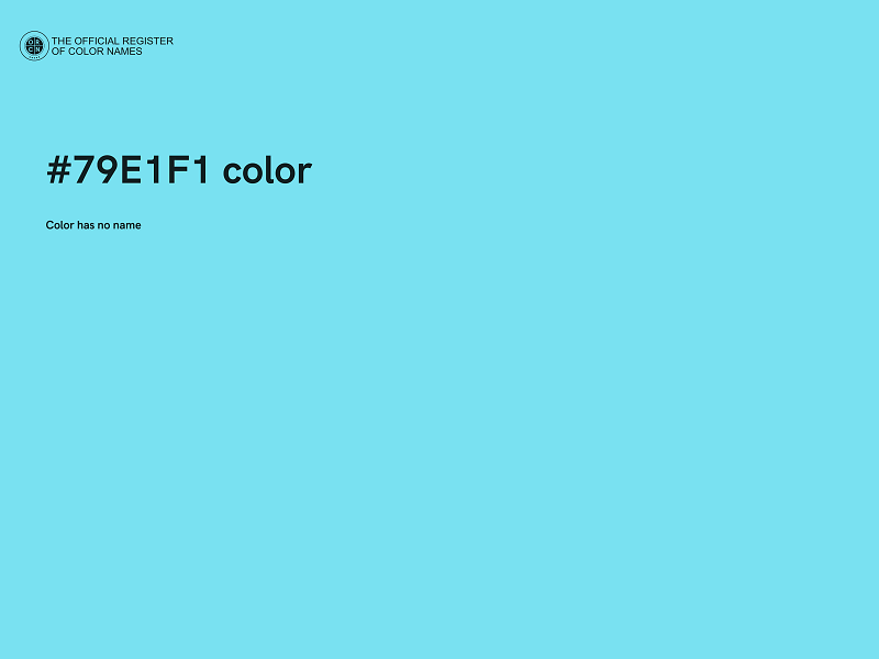 #79E1F1 color image