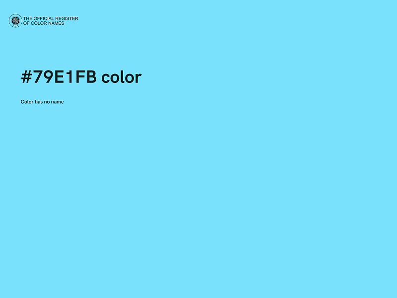 #79E1FB color image