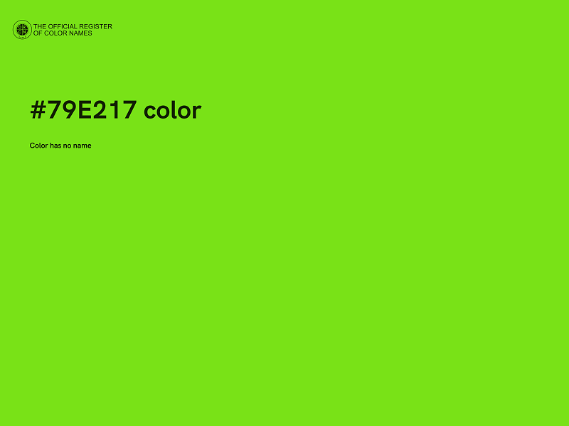 #79E217 color image