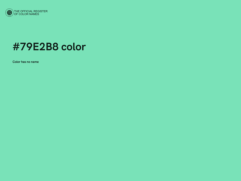 #79E2B8 color image