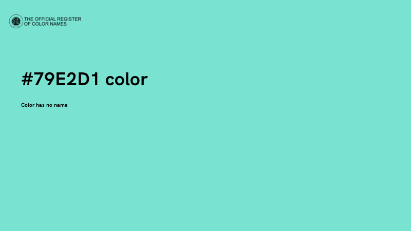 #79E2D1 color image