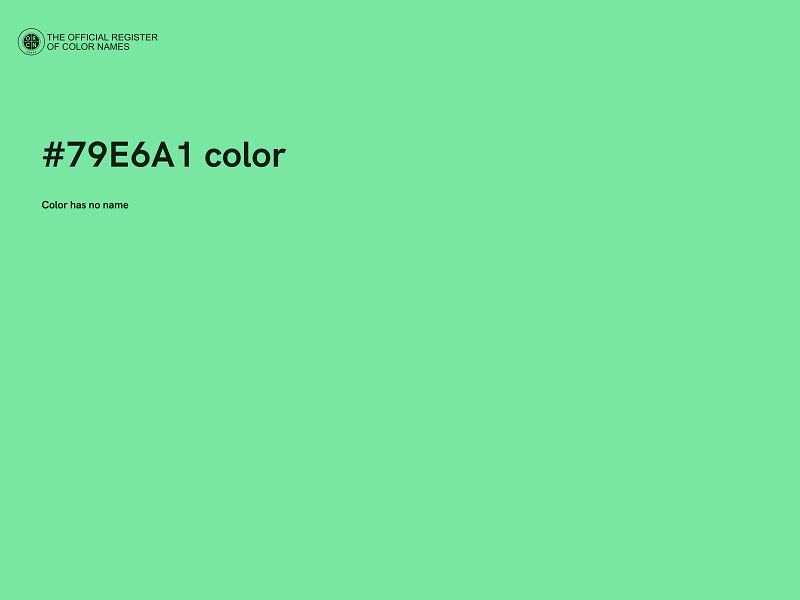 #79E6A1 color image