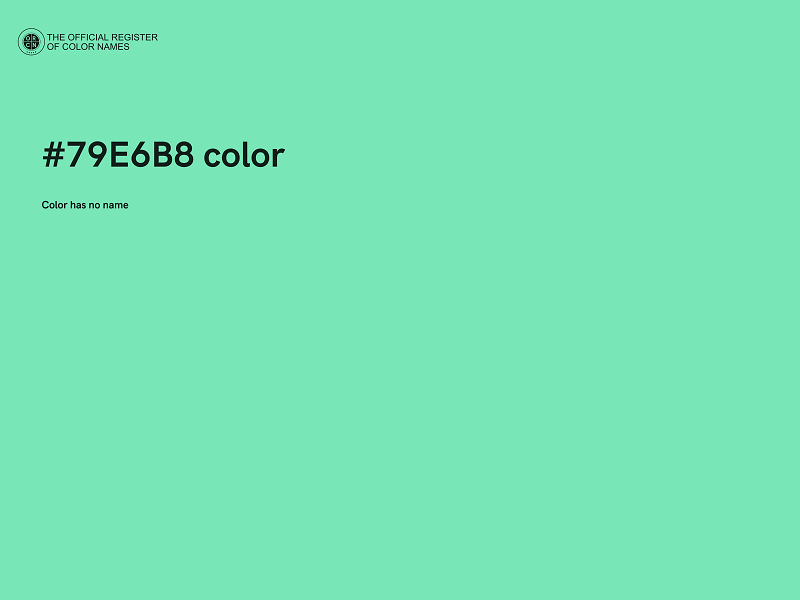 #79E6B8 color image