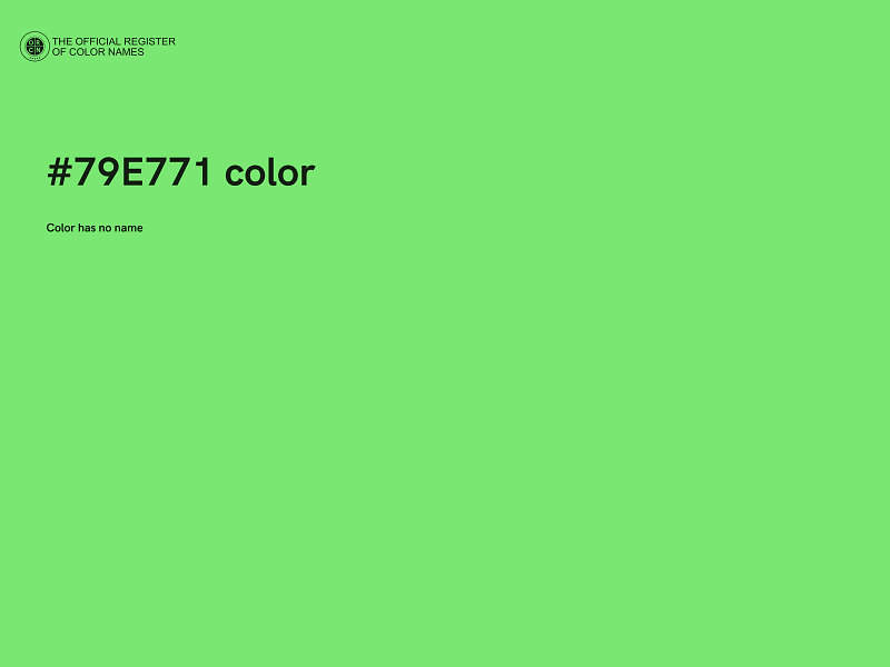 #79E771 color image