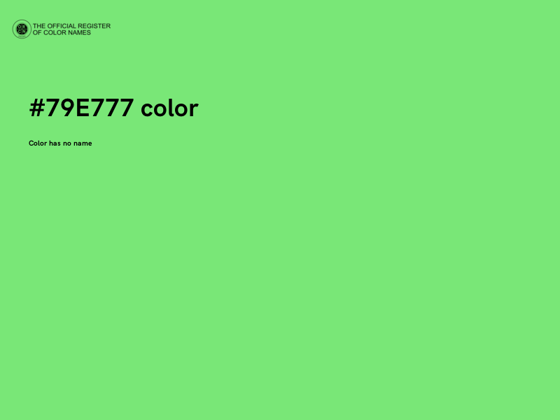 #79E777 color image
