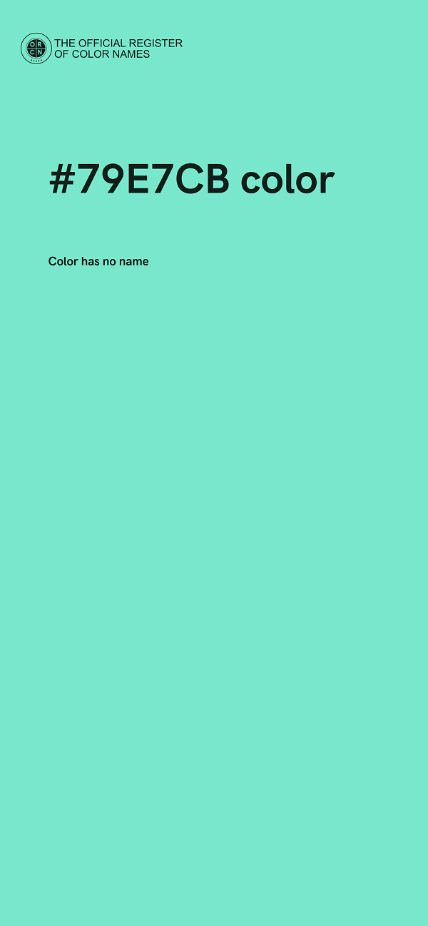 #79E7CB color image