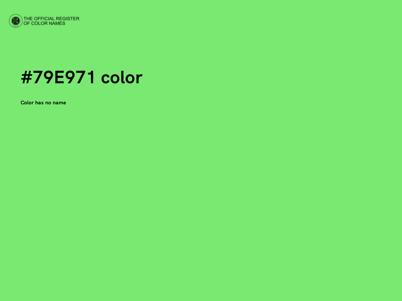 #79E971 color image
