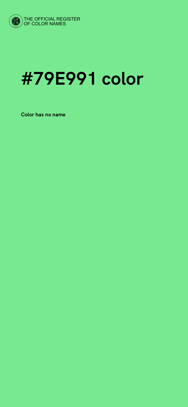 #79E991 color image