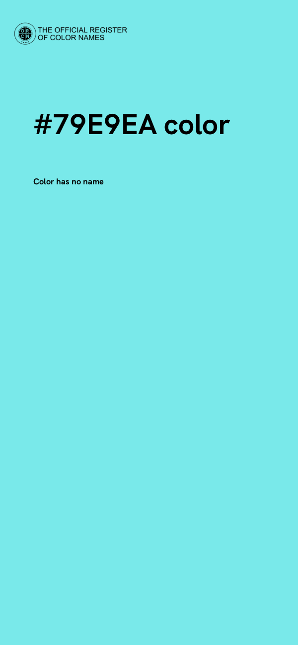 #79E9EA color image