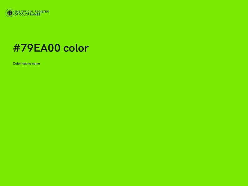 #79EA00 color image