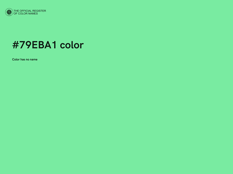#79EBA1 color image