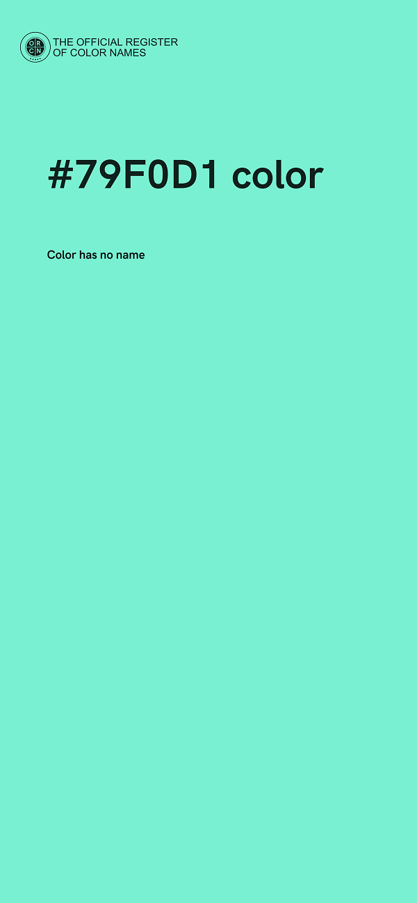 #79F0D1 color image