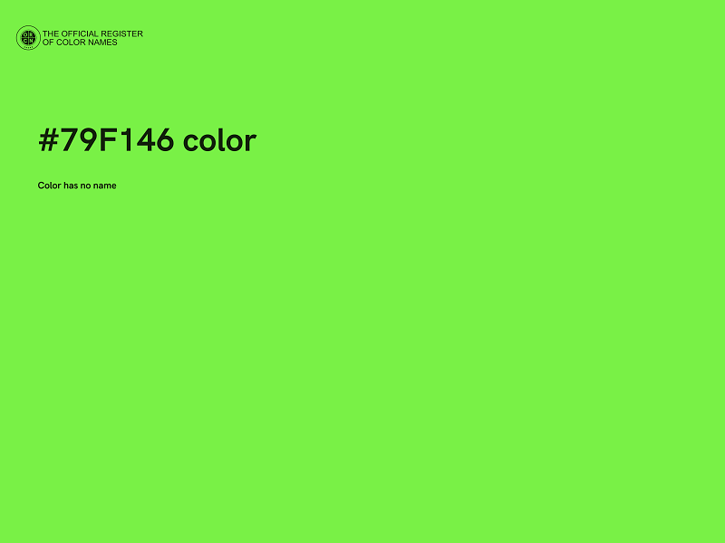 #79F146 color image