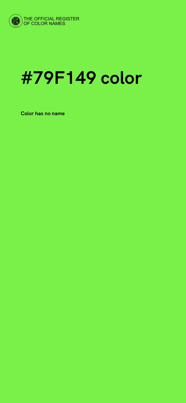 #79F149 color image