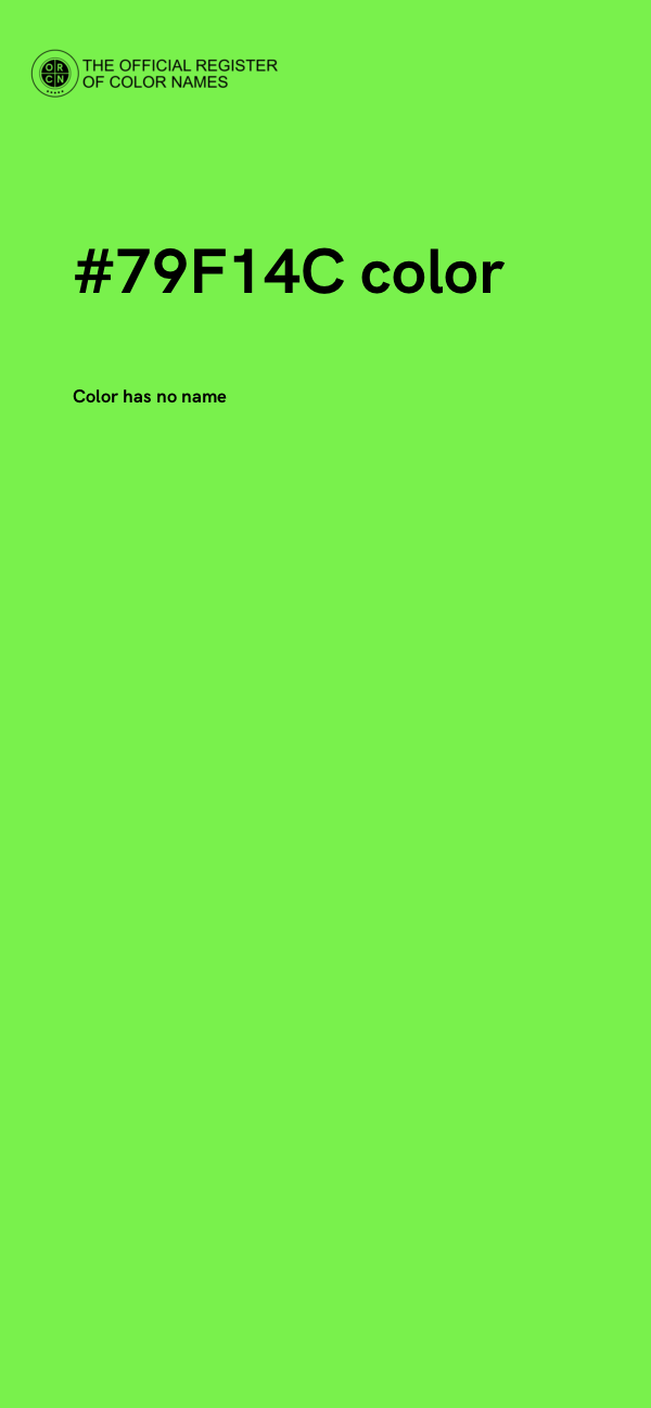 #79F14C color image