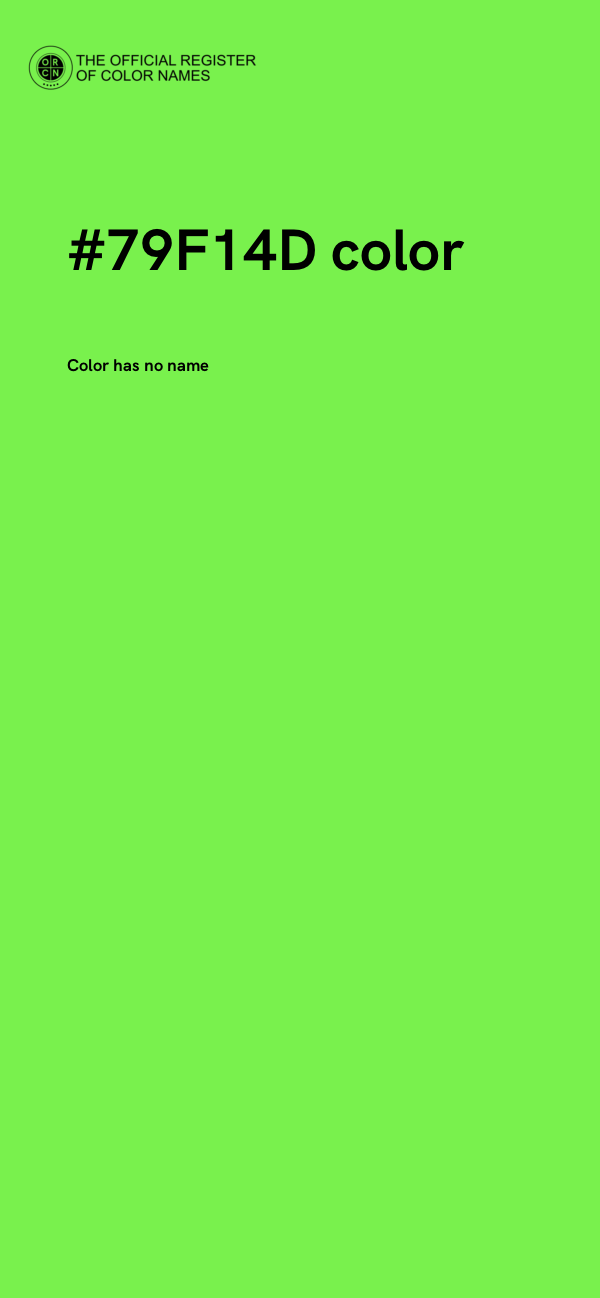 #79F14D color image