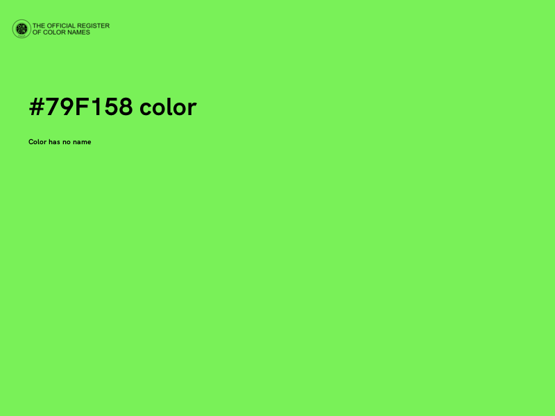 #79F158 color image