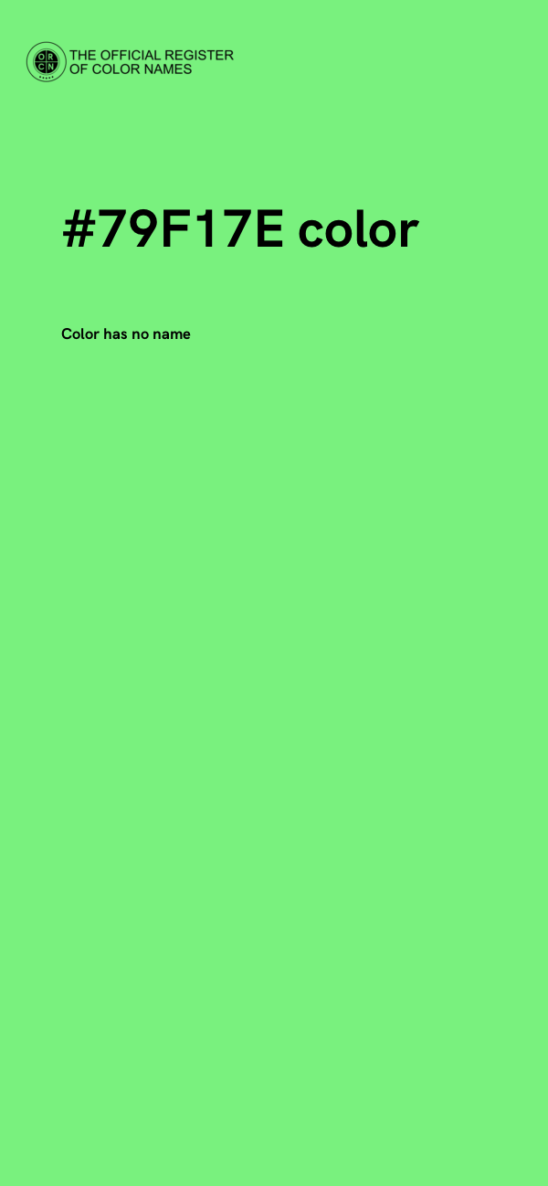 #79F17E color image