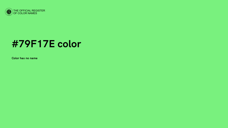 #79F17E color image