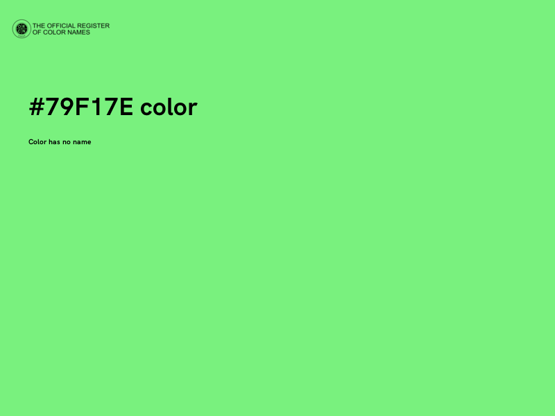 #79F17E color image