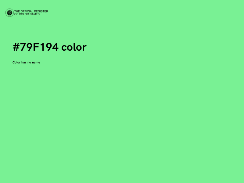 #79F194 color image