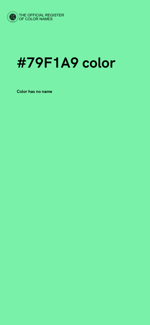 #79F1A9 color image