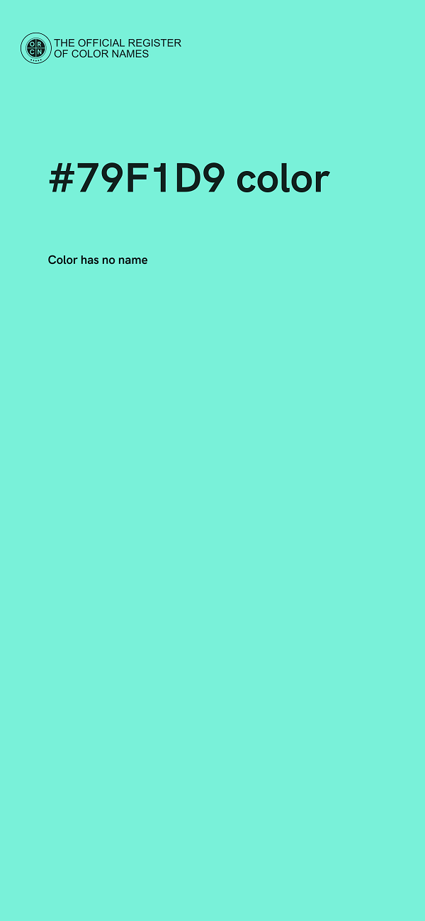 #79F1D9 color image
