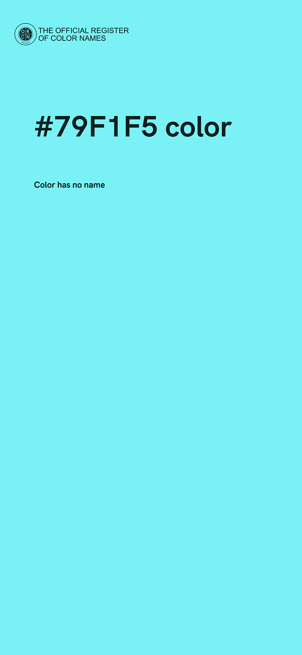 #79F1F5 color image