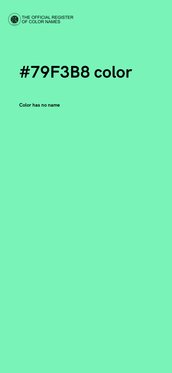 #79F3B8 color image