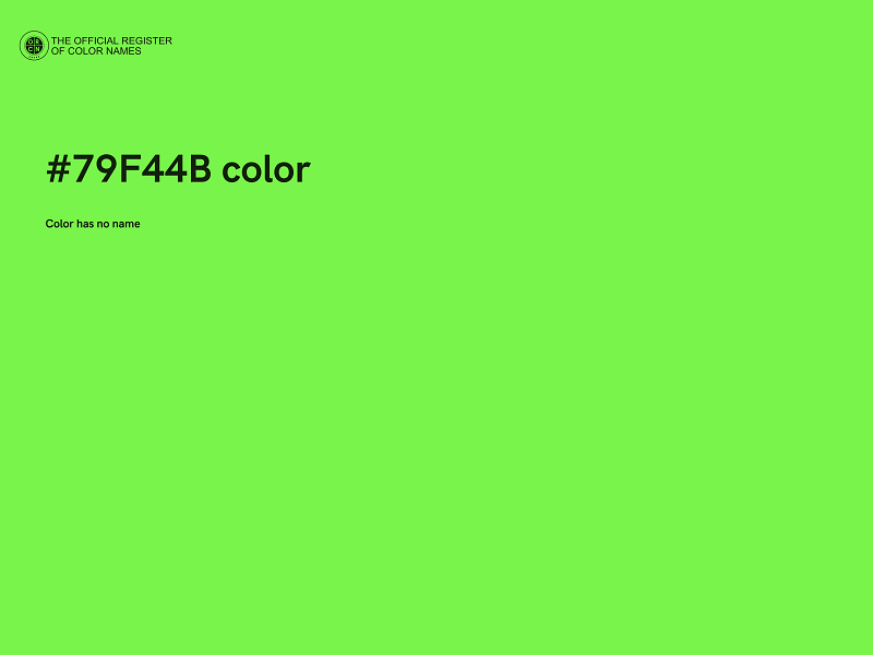 #79F44B color image