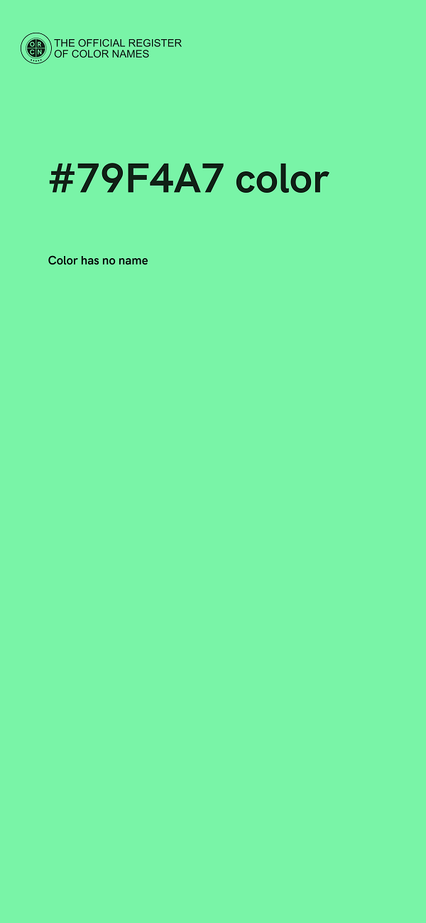 #79F4A7 color image
