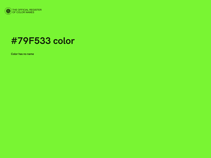 #79F533 color image