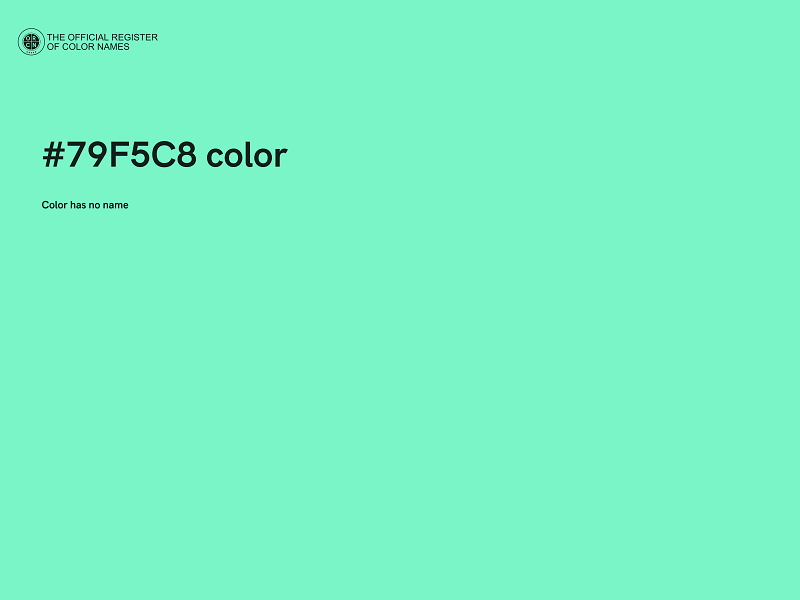 #79F5C8 color image