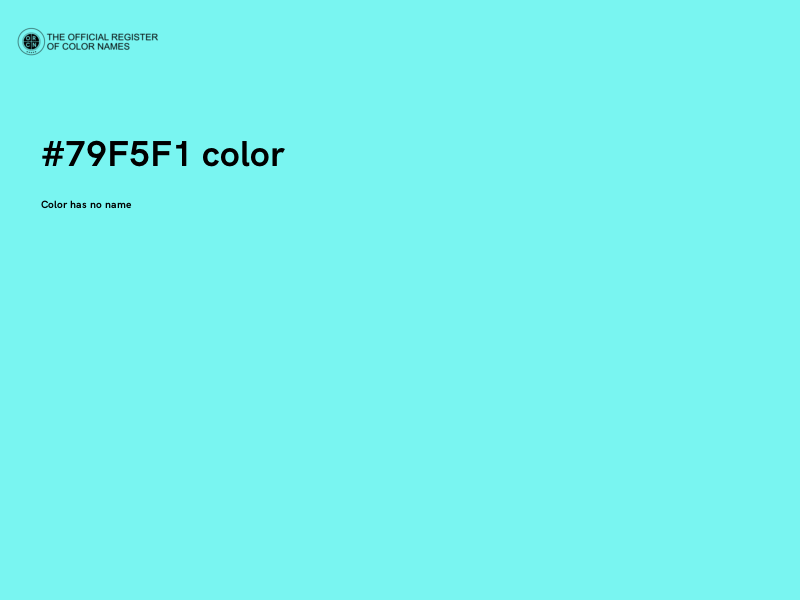#79F5F1 color image